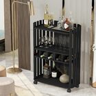 Aparador Para Sala / Cozinha Barzinho Ripado Adega Perola Nat