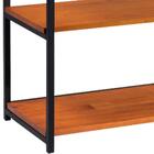 Aparador Para Sala Base Aço Preto I21 Madeira Taeda Dmobiliar