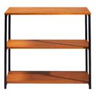 Aparador Para Sala Base Aço Preto I21 Madeira Taeda Dmobiliar