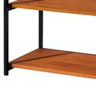 Aparador Para Sala Base Aço Preto I21 Madeira Taeda Dmobiliar