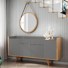 Aparador Para Sala Buffet 04 Portas 02 Gavetas Havana B01 Fre