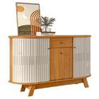 Aparador Para Sala Buffet Ambiente Monza Cinamomo Off White –