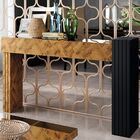 Aparador Para Sala Com Espelho Lord B01 Chevron Preto - Lyam