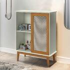 Aparador Para Sala Com Prateleira 1 Porta Off White Madeira D