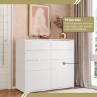 Aparador Para Sala De Estar 10 Gavetas Melinda Branco