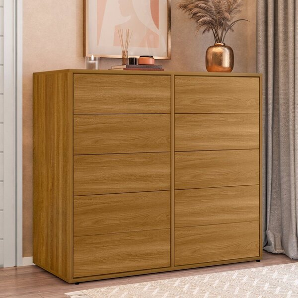 Aparador Para Sala De Estar 10 Gavetas Melinda Freijó