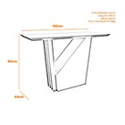 Aparador Para Sala De Estar 1 20m Imbuia Off White Veneza New