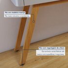 Aparador Para Sala De Estar 2 Gavetas 133cm Aros Off White/na