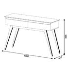 Aparador Para Sala De Estar 2 Gavetas Classic I04 Branco Acet