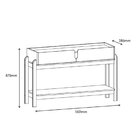 Aparador Para Sala De Estar 2 Gavetas Lizz Verde Oliva / Cedro