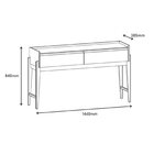 Aparador Para Sala De Estar 2 Gavetas Rennes Cedro/off White