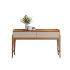 Aparador Para Sala De Estar 2 Gavetas Rennes Cedro/off White