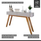 Aparador Para Sala De Estar 2 Gavetas Vegas Off White