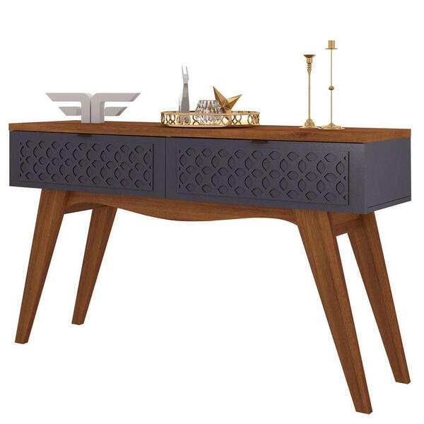 Aparador Para Sala De Estar 2 Portas Brunei Matte/grafite - F