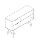 Aparador Para Sala De Estar 2 Portas E 2 Gavetas Mel/avelã