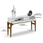 Aparador Para Sala De Estar 2 Portas Flamma L02  Branco Pés C