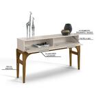 Aparador Para Sala De Estar 2 Portas Flamma L02  Off White Pé