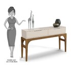 Aparador Para Sala De Estar 2 Portas Flamma L02  Off White Pé