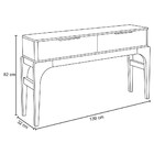 Aparador Para Sala De Estar 2 Portas Flamma L02  Off White Pé