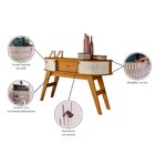 Aparador Para Sala De Estar 2 Portas Flexíveis Em Mdf Curvo 1