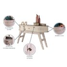 Aparador Para Sala De Estar 2 Portas Flexíveis Em Mdf Curvo 1