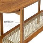 Aparador Para Sala De Estar 2 Prateleiras Em Mdf E Madeira Ma