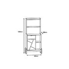 Aparador Para Sala De Estar Cantinho Café Bari Branco/cedro