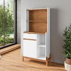 Aparador Para Sala De Estar Cantinho Café Bari Branco/cedro