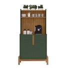 Aparador Para Sala De Estar Cantinho Café Lizz Verde Oliva /