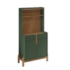 Aparador Para Sala De Estar Cantinho Café Lizz Verde Oliva /