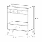 Aparador Para Sala De Estar Com Adega E Gaveta Jb Bechara Pér