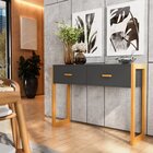 Aparador Para Sala De Estar Diamond Cinza/malbec