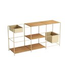 Aparador Para Sala De Estar Em Aço Curitiba Com Vidro 152cm D