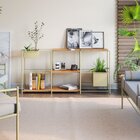 Aparador Para Sala De Estar Em Aço Curitiba Dourado Gold/cuma