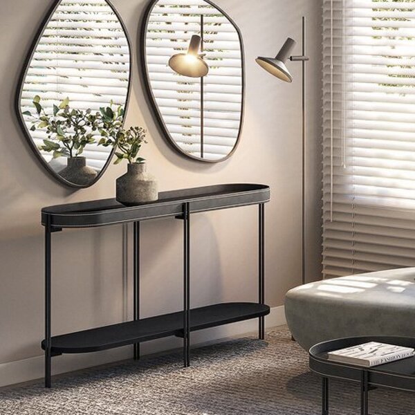 Aparador Para Sala De Estar Estrutura Em Aço 140cm Monaco Pre