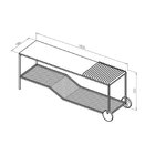 Aparador Para Sala De Estar Frequenze Cinza Grafite