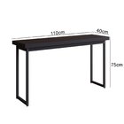 Aparador Para Sala De Estar Oxford 110cm Preto