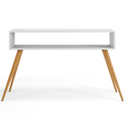 Aparador Para Sala De Estar Pés Palito Mônaco L03 Branco - Ly