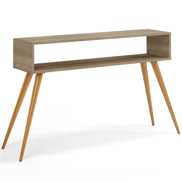 Aparador Para Sala De Estar Pés Palito Mônaco L03 Castanho -