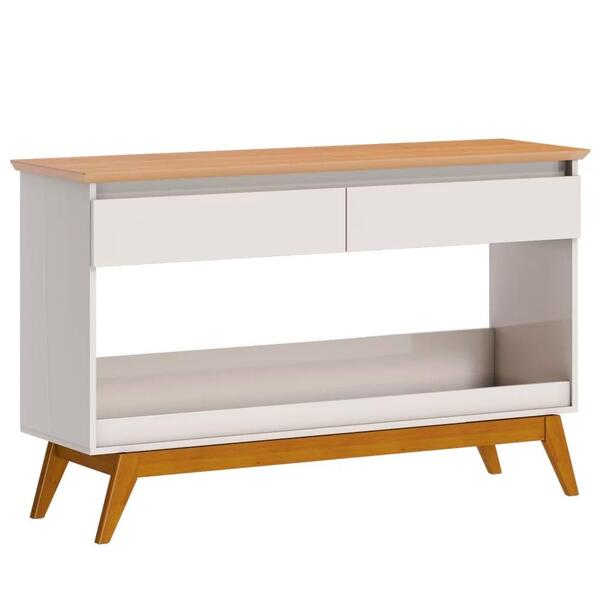 Aparador Para Sala De Estar Pés Retrô Classic I04 Off White/n