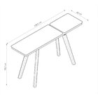 Aparador Para Sala De Estar Tampo Em Mdf Ibiza Off White/natu