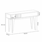 Aparador Para Sala De Estar Texas Off White - Montanaris Decor