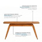 Aparador Para Sala Design Moderno 160cm Em Madeira Maciça Mel