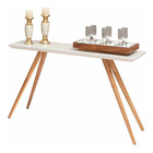 Aparador Para Sala Laqueado Pés Palito 1,20 C/vidro  Off White