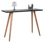 Aparador Para Sala Laqueado Pés Palito 1,20 C/vidro  Preto