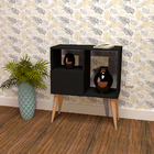 Aparador Para Sala Luxo Marrocos Preto - Moveise