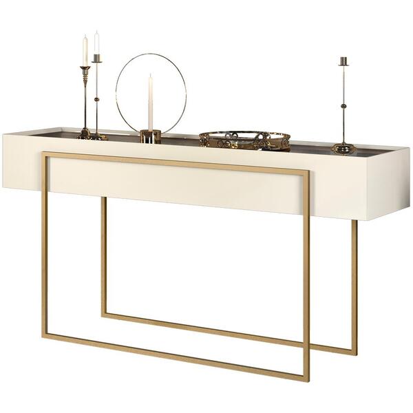 Aparador Para Sala Mdf Tampo Com Espelho 21183 Dj Moveis