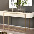 Aparador Para Sala Mdf Tampo Com Espelho 21183 Dj Moveis