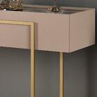 Aparador Para Sala Mdf Tampo Com Espelho 21183 Dj Moveis