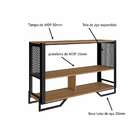 Aparador Paricel Preto E Mel